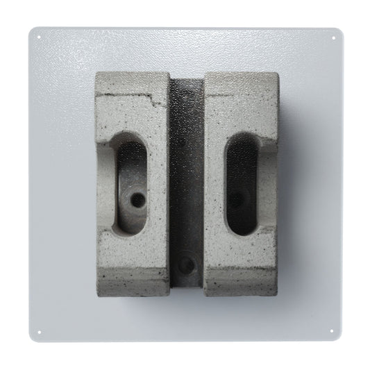 Concrete Brick Style Industrial Tin Metal Wall Sign | 12"x12" Square Plate | Waterproof, Rustproof with Pre-Drilled Holes