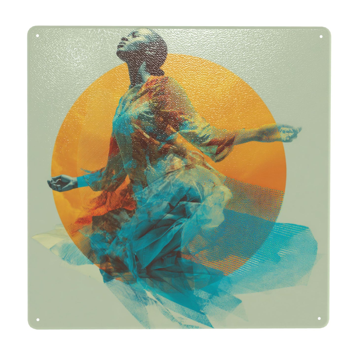 Ethereal Rise Wall Art | 12"x12" Tinplate Sign | Awakening Soul Series Metal Poster