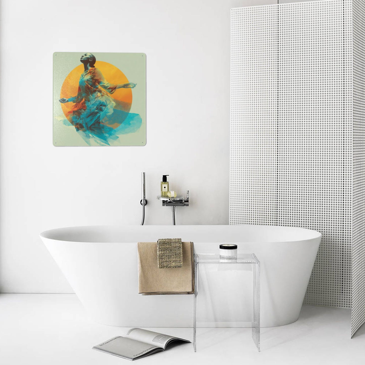 Ethereal Rise Wall Art | 12"x12" Tinplate Sign | Awakening Soul Series Metal Poster