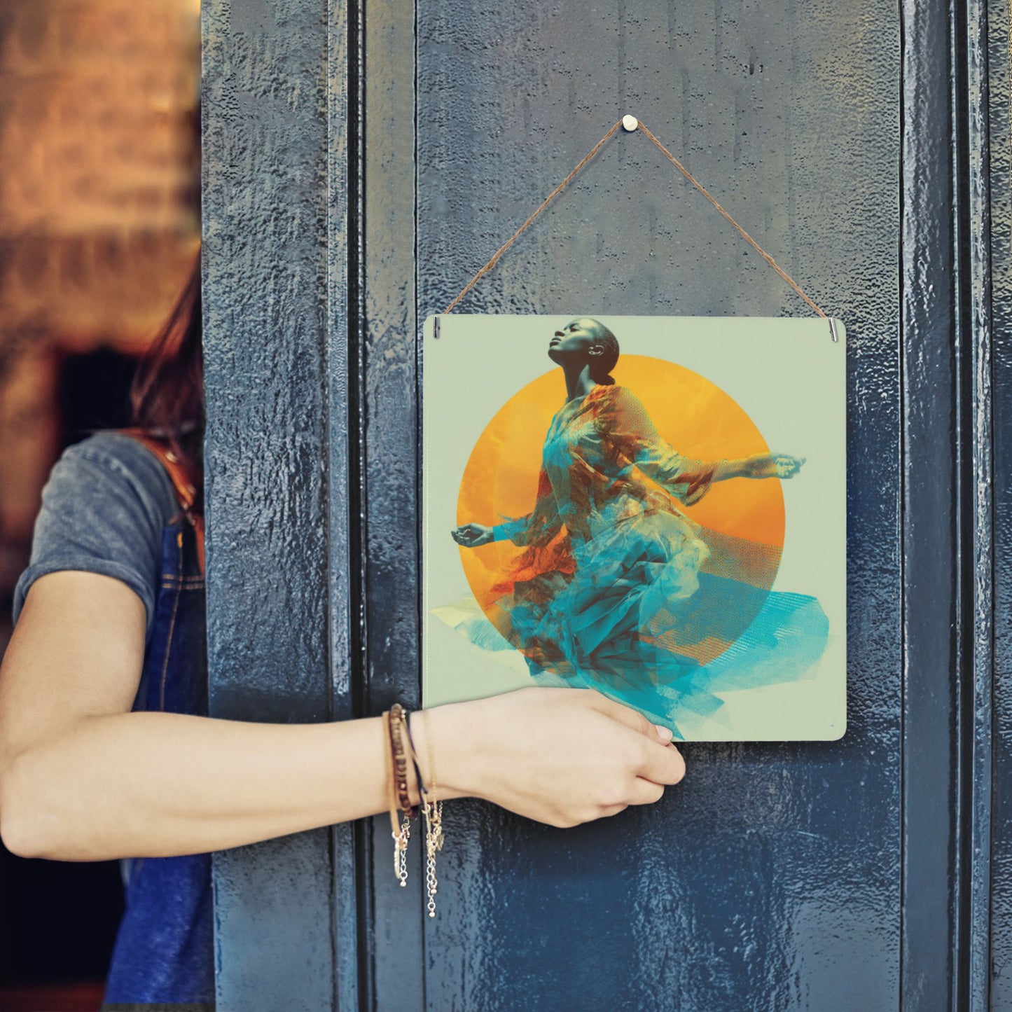 Ethereal Rise Wall Art | 12"x12" Tinplate Sign | Awakening Soul Series Metal Poster