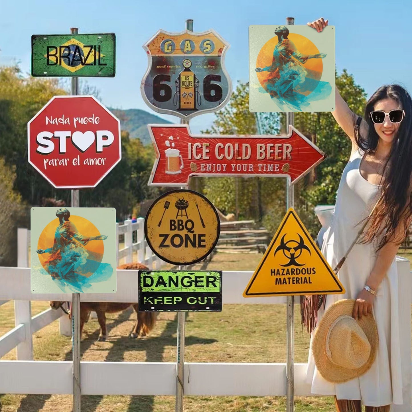 Ethereal Rise Wall Art | 12"x12" Tinplate Sign | Awakening Soul Series Metal Poster